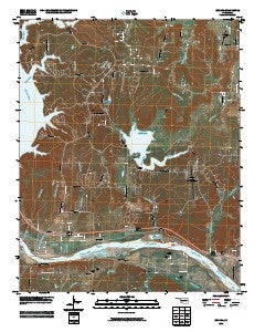 Wekiwa Oklahoma Historical topographic map, 1:24000 scale, 7.5 X 7.5 Minute, Year 2010