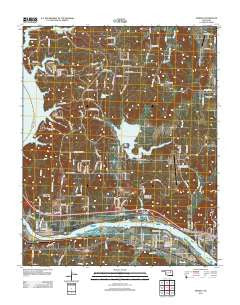 Wekiwa Oklahoma Historical topographic map, 1:24000 scale, 7.5 X 7.5 Minute, Year 2012