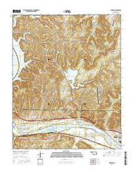 Wekiwa Oklahoma Current topographic map, 1:24000 scale, 7.5 X 7.5 Minute, Year 2016
