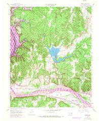 Wekiwa Oklahoma Historical topographic map, 1:24000 scale, 7.5 X 7.5 Minute, Year 1958