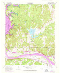 Wekiwa Oklahoma Historical topographic map, 1:24000 scale, 7.5 X 7.5 Minute, Year 1958