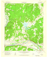 Wekiwa Oklahoma Historical topographic map, 1:24000 scale, 7.5 X 7.5 Minute, Year 1958