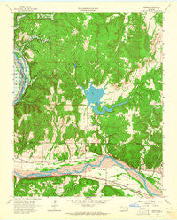 Wekiwa Oklahoma Historical topographic map, 1:24000 scale, 7.5 X 7.5 Minute, Year 1958