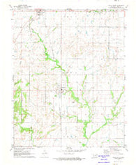 Welch South Oklahoma Historical topographic map, 1:24000 scale, 7.5 X 7.5 Minute, Year 1971