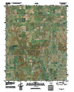 Welch NW Oklahoma Historical topographic map, 1:24000 scale, 7.5 X 7.5 Minute, Year 2010