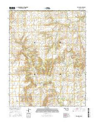 Welch NW Oklahoma Current topographic map, 1:24000 scale, 7.5 X 7.5 Minute, Year 2016