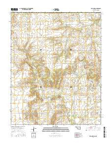 Welch NW Oklahoma Current topographic map, 1:24000 scale, 7.5 X 7.5 Minute, Year 2016