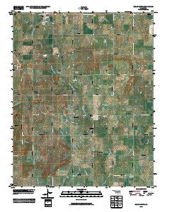 Welch South Oklahoma Historical topographic map, 1:24000 scale, 7.5 X 7.5 Minute, Year 2010