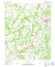 Weleetka Oklahoma Historical topographic map, 1:24000 scale, 7.5 X 7.5 Minute, Year 1967