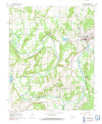 Weleetka Oklahoma Historical topographic map, 1:24000 scale, 7.5 X 7.5 Minute, Year 1967