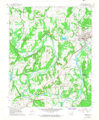 Weleetka Oklahoma Historical topographic map, 1:24000 scale, 7.5 X 7.5 Minute, Year 1967