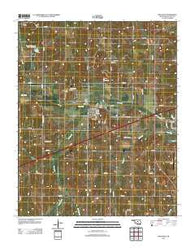 Wellston Oklahoma Historical topographic map, 1:24000 scale, 7.5 X 7.5 Minute, Year 2012