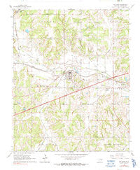 Wellston Oklahoma Historical topographic map, 1:24000 scale, 7.5 X 7.5 Minute, Year 1966