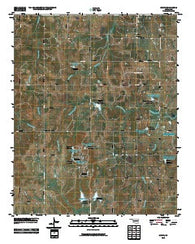 Welty Oklahoma Historical topographic map, 1:24000 scale, 7.5 X 7.5 Minute, Year 2010