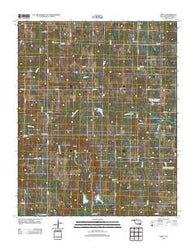 Welty Oklahoma Historical topographic map, 1:24000 scale, 7.5 X 7.5 Minute, Year 2012
