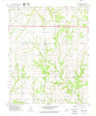 West Point Oklahoma Historical topographic map, 1:24000 scale, 7.5 X 7.5 Minute, Year 1975
