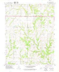 West Point Oklahoma Historical topographic map, 1:24000 scale, 7.5 X 7.5 Minute, Year 1975