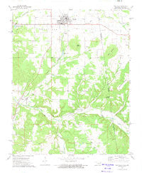 Westville Oklahoma Historical topographic map, 1:24000 scale, 7.5 X 7.5 Minute, Year 1972