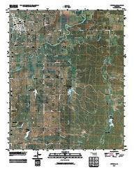 Wetumka Oklahoma Historical topographic map, 1:24000 scale, 7.5 X 7.5 Minute, Year 2010