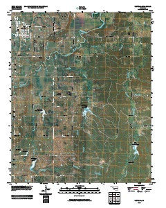 Wetumka Oklahoma Historical topographic map, 1:24000 scale, 7.5 X 7.5 Minute, Year 2010