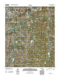 Wetumka Oklahoma Historical topographic map, 1:24000 scale, 7.5 X 7.5 Minute, Year 2012