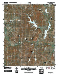 Wewoka West Oklahoma Historical topographic map, 1:24000 scale, 7.5 X 7.5 Minute, Year 2009