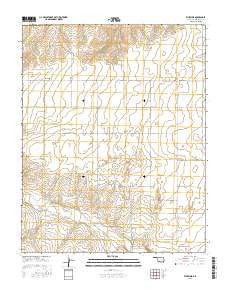 Wheeless Oklahoma Current topographic map, 1:24000 scale, 7.5 X 7.5 Minute, Year 2016