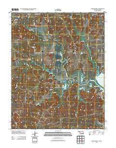 Whippoorwill Oklahoma Historical topographic map, 1:24000 scale, 7.5 X 7.5 Minute, Year 2012