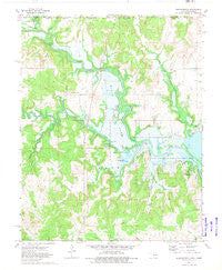 Whippoorwill Oklahoma Historical topographic map, 1:24000 scale, 7.5 X 7.5 Minute, Year 1973
