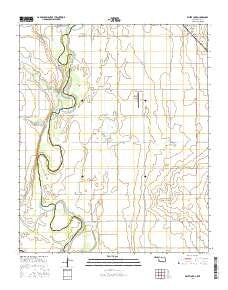 White Lake Oklahoma Current topographic map, 1:24000 scale, 7.5 X 7.5 Minute, Year 2016