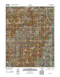White Oak Oklahoma Historical topographic map, 1:24000 scale, 7.5 X 7.5 Minute, Year 2012