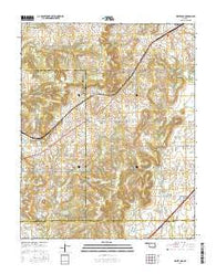 White Oak Oklahoma Current topographic map, 1:24000 scale, 7.5 X 7.5 Minute, Year 2016