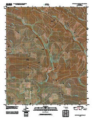 White Rock Mountain Oklahoma Historical topographic map, 1:24000 scale, 7.5 X 7.5 Minute, Year 2010