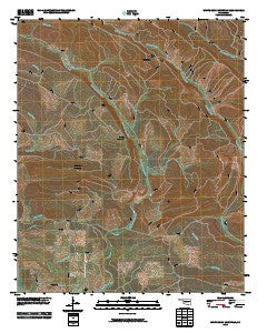White Rock Mountain Oklahoma Historical topographic map, 1:24000 scale, 7.5 X 7.5 Minute, Year 2010