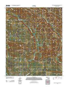 White Rock Mountain Oklahoma Historical topographic map, 1:24000 scale, 7.5 X 7.5 Minute, Year 2012