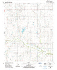 Whites Lake Oklahoma Historical topographic map, 1:24000 scale, 7.5 X 7.5 Minute, Year 1987