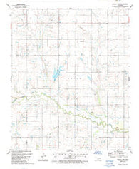 Whites Lake Oklahoma Historical topographic map, 1:24000 scale, 7.5 X 7.5 Minute, Year 1987