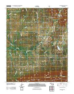 Whitesboro Oklahoma Historical topographic map, 1:24000 scale, 7.5 X 7.5 Minute, Year 2011
