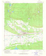 Wilburton Oklahoma Historical topographic map, 1:24000 scale, 7.5 X 7.5 Minute, Year 1971