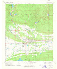 Wilburton Oklahoma Historical topographic map, 1:24000 scale, 7.5 X 7.5 Minute, Year 1971