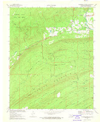 Wildhorse Mountain Oklahoma Historical topographic map, 1:24000 scale, 7.5 X 7.5 Minute, Year 1972