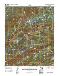 Wildhorse Mountain Oklahoma Historical topographic map, 1:24000 scale, 7.5 X 7.5 Minute, Year 2012