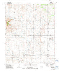 Willow Oklahoma Historical topographic map, 1:24000 scale, 7.5 X 7.5 Minute, Year 1989