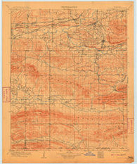 Winding Stair Oklahoma Historical topographic map, 1:125000 scale, 30 X 30 Minute, Year 1909