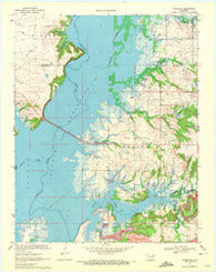 Winganon Oklahoma Historical topographic map, 1:24000 scale, 7.5 X 7.5 Minute, Year 1970