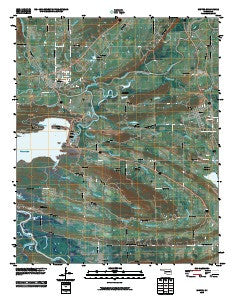 Wister Oklahoma Historical topographic map, 1:24000 scale, 7.5 X 7.5 Minute, Year 2010