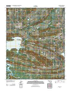 Wister Oklahoma Historical topographic map, 1:24000 scale, 7.5 X 7.5 Minute, Year 2012