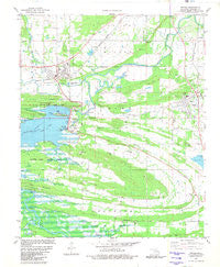 Wister Oklahoma Historical topographic map, 1:24000 scale, 7.5 X 7.5 Minute, Year 1981