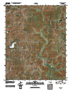 Wolco Oklahoma Historical topographic map, 1:24000 scale, 7.5 X 7.5 Minute, Year 2010