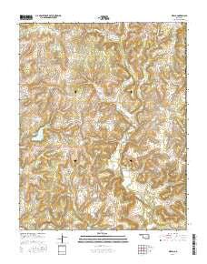 Wolco Oklahoma Current topographic map, 1:24000 scale, 7.5 X 7.5 Minute, Year 2016
